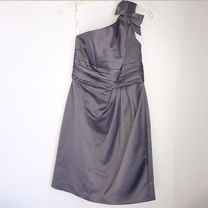 David’s Bridal | formal dress gunmetal gray size 6